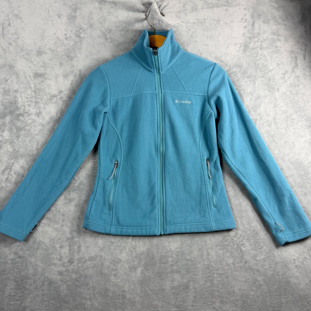 Columbia Womens XS Blue Fleece Full Zip Jacket Interchange Gorpcore XL0098